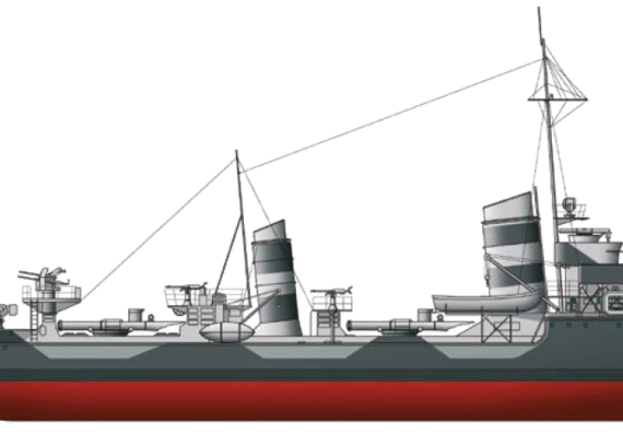 Корабль DKM Kondor [Torpedoboot ] (1942) - чертежи, габариты, рисунки